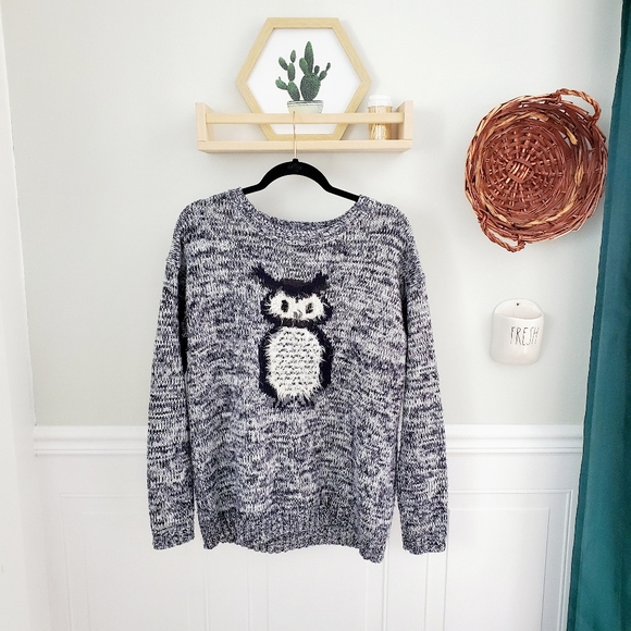 Bianca Ny Tops - 🌷3/$20 Bianca Ny furry owl pullover knit sweater.